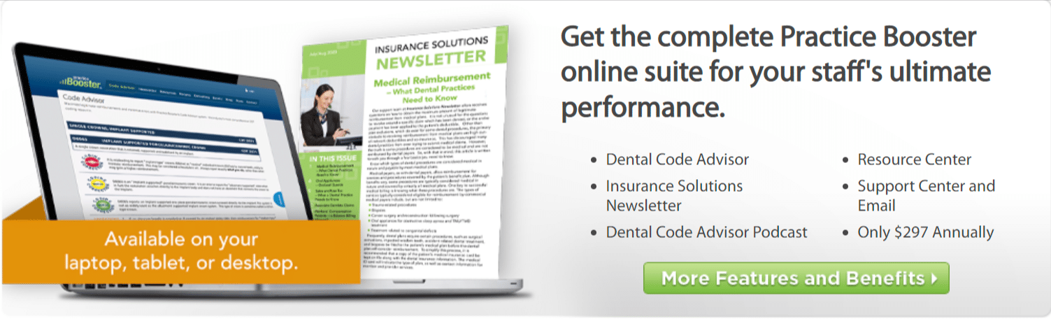 practice booster benefits for dental billing business
